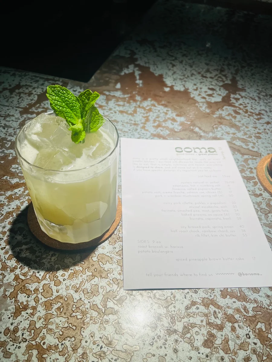 Menu, Bar Soma