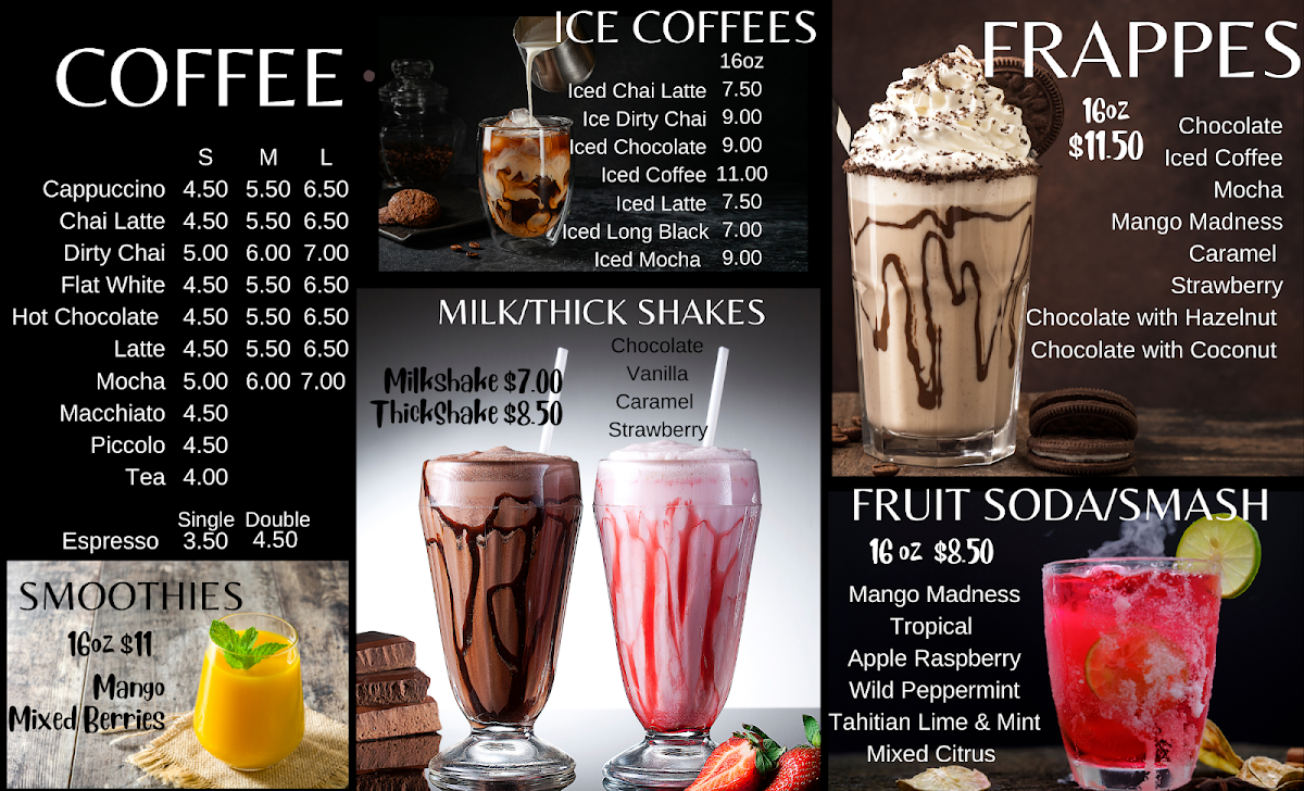 Menu, Bay Leaf Cafe