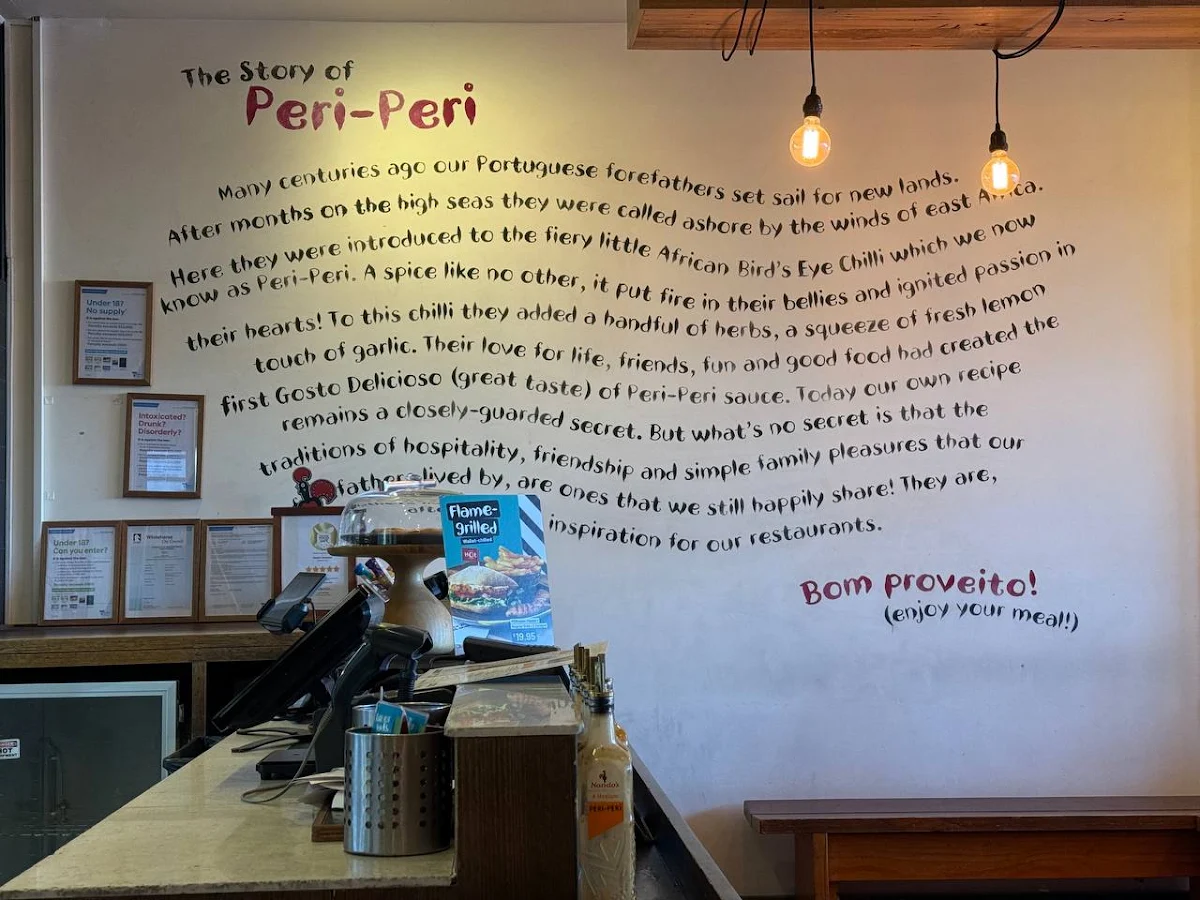 Menu, Nando's Burwood East