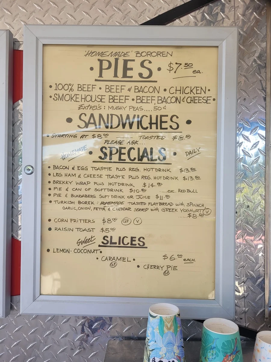 Menu, Red Rocket Diner