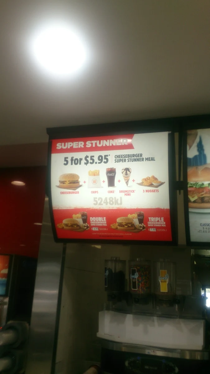 Menu, Hungry Jack's Burgers Rouse Hill