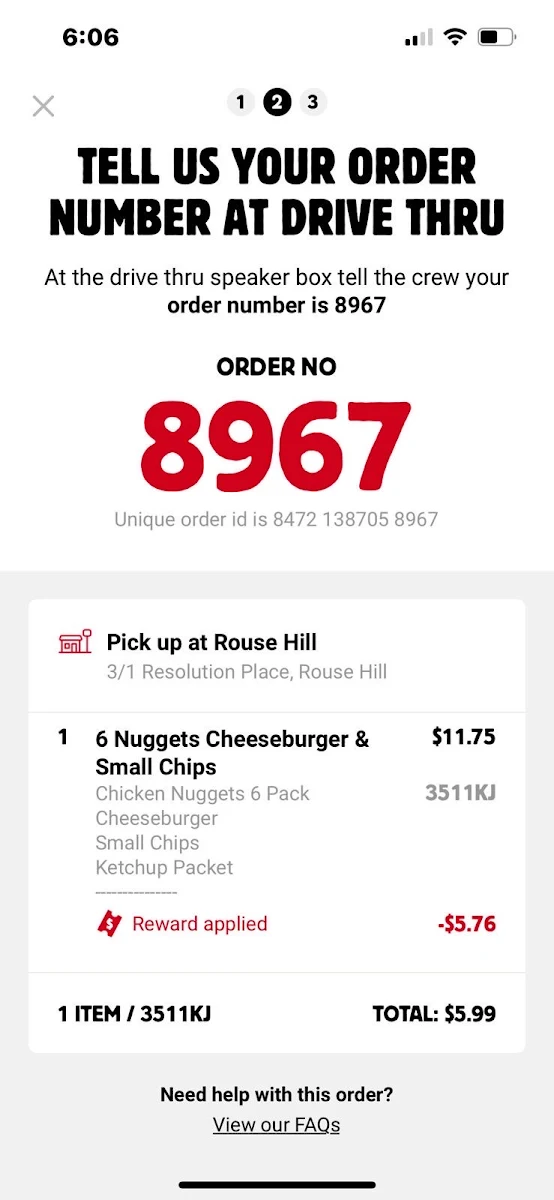 Menu, Hungry Jack's Burgers Rouse Hill