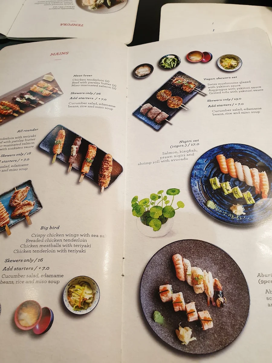 Menu, Hanamura