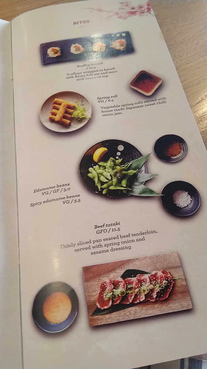Menu, Hanamura