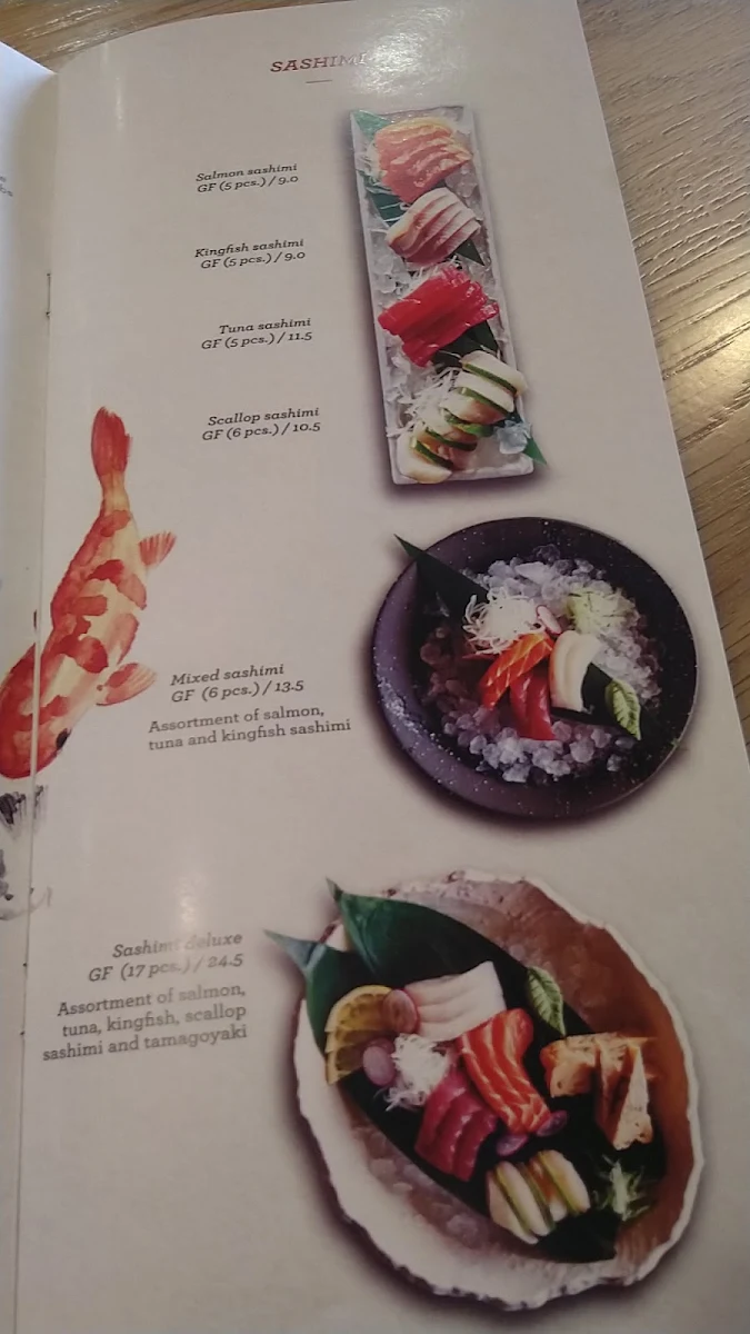 Menu, Hanamura