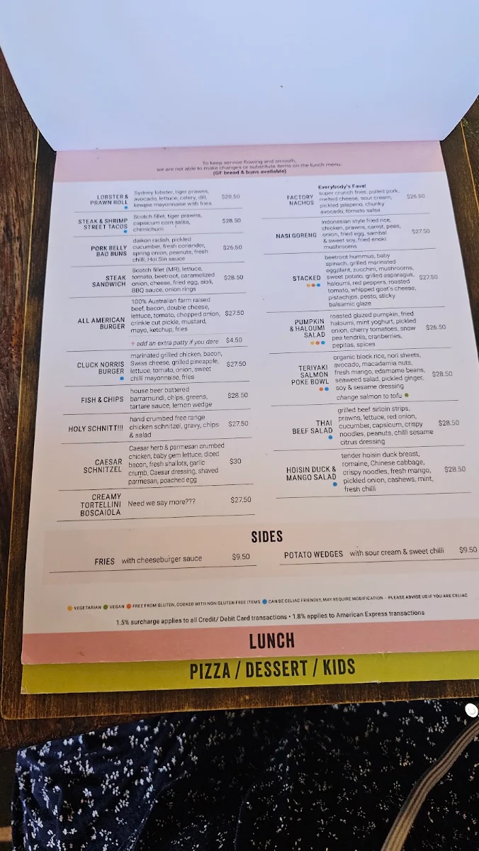 Menu, 2773 Cafe