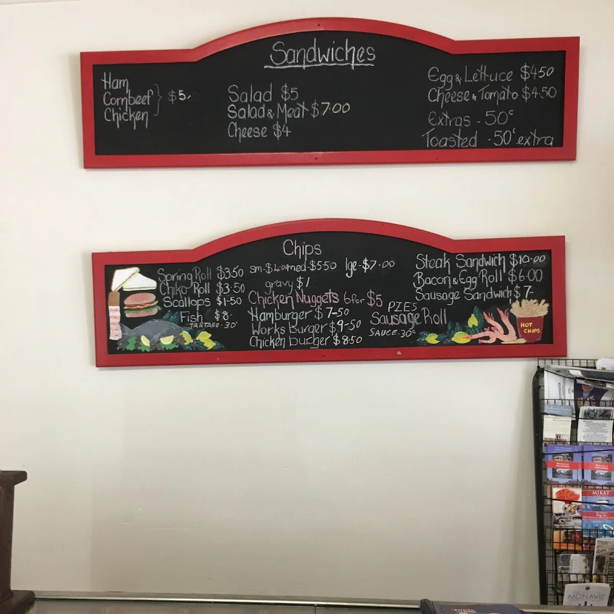 Menu, White Rose Cafe Dunedoo