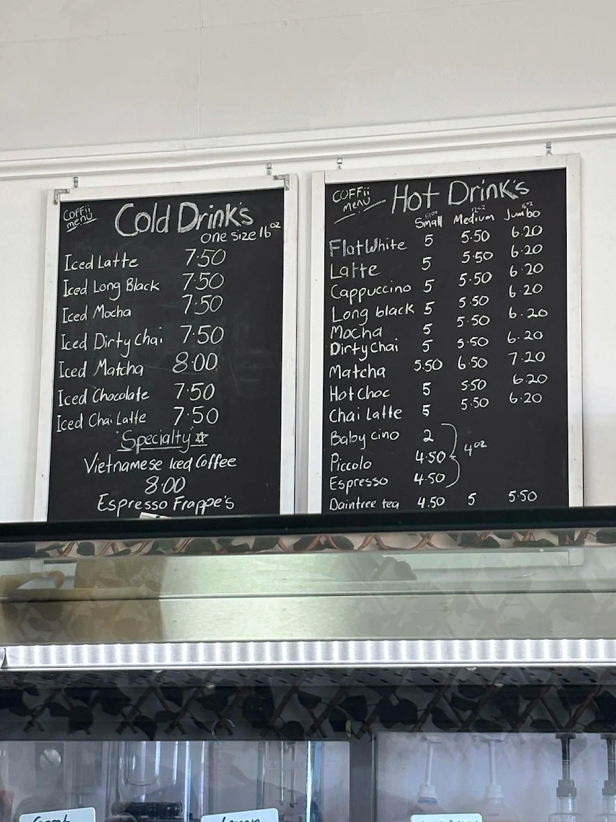 Menu, COFFii Espresso