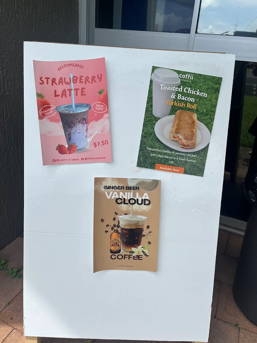 Menu, COFFii Espresso