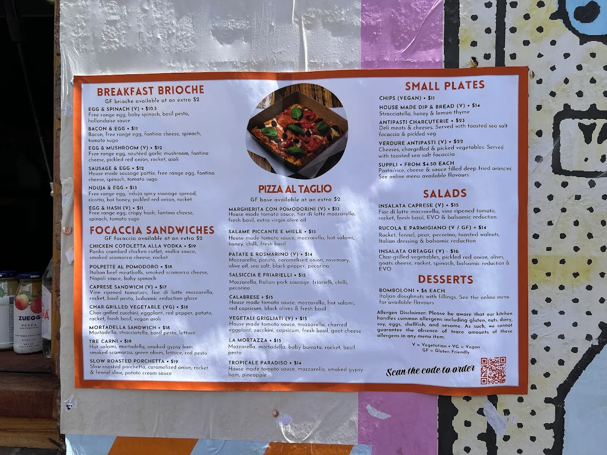 Menu, Gracies Deli & Co