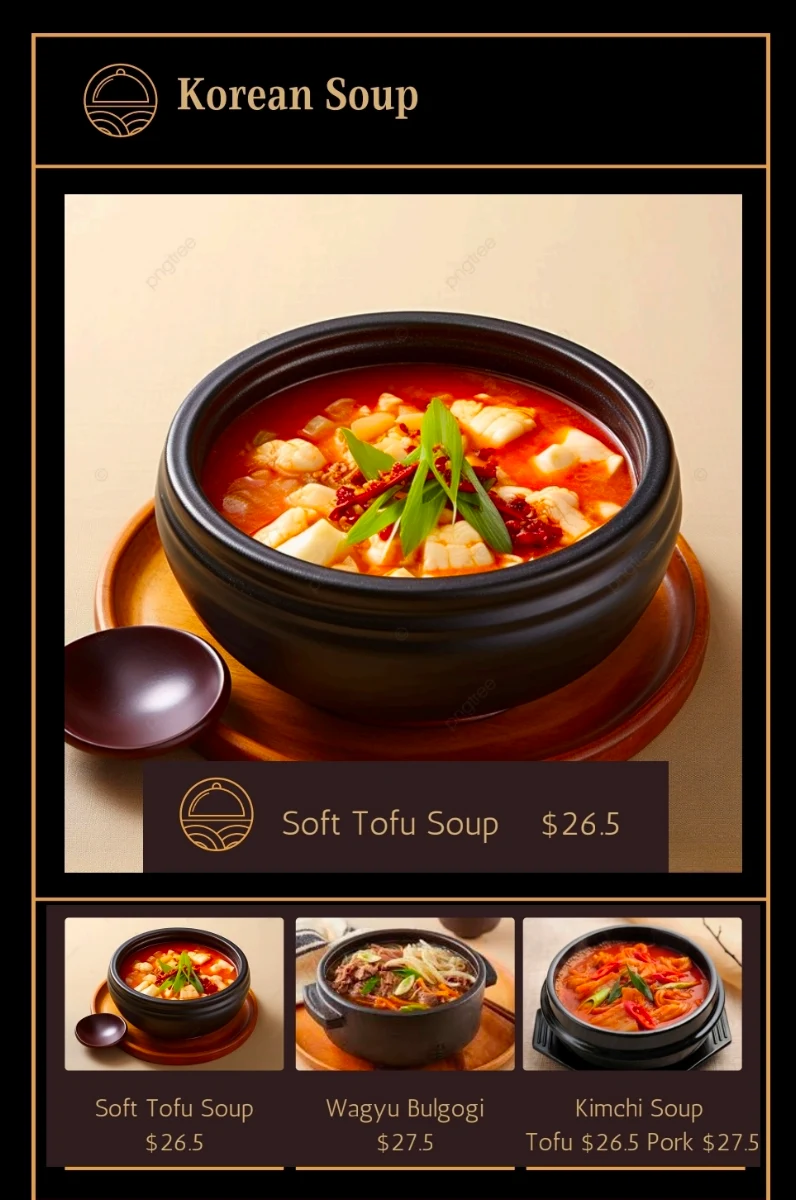 Menu, Hinojuni