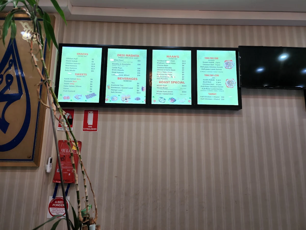 Menu, Halal Ali Dine Inn & Take Away