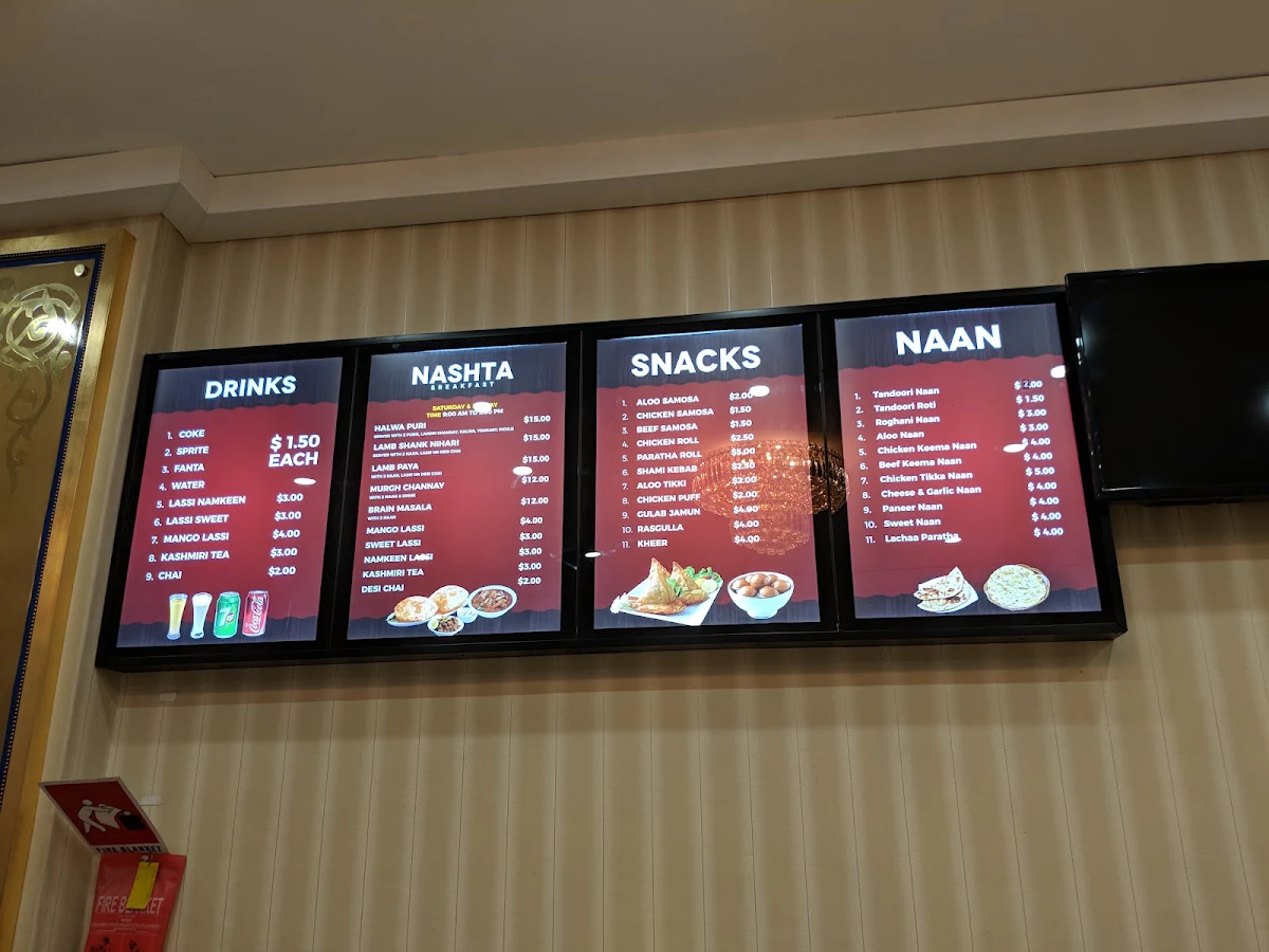 Menu, Halal Ali Dine Inn & Take Away