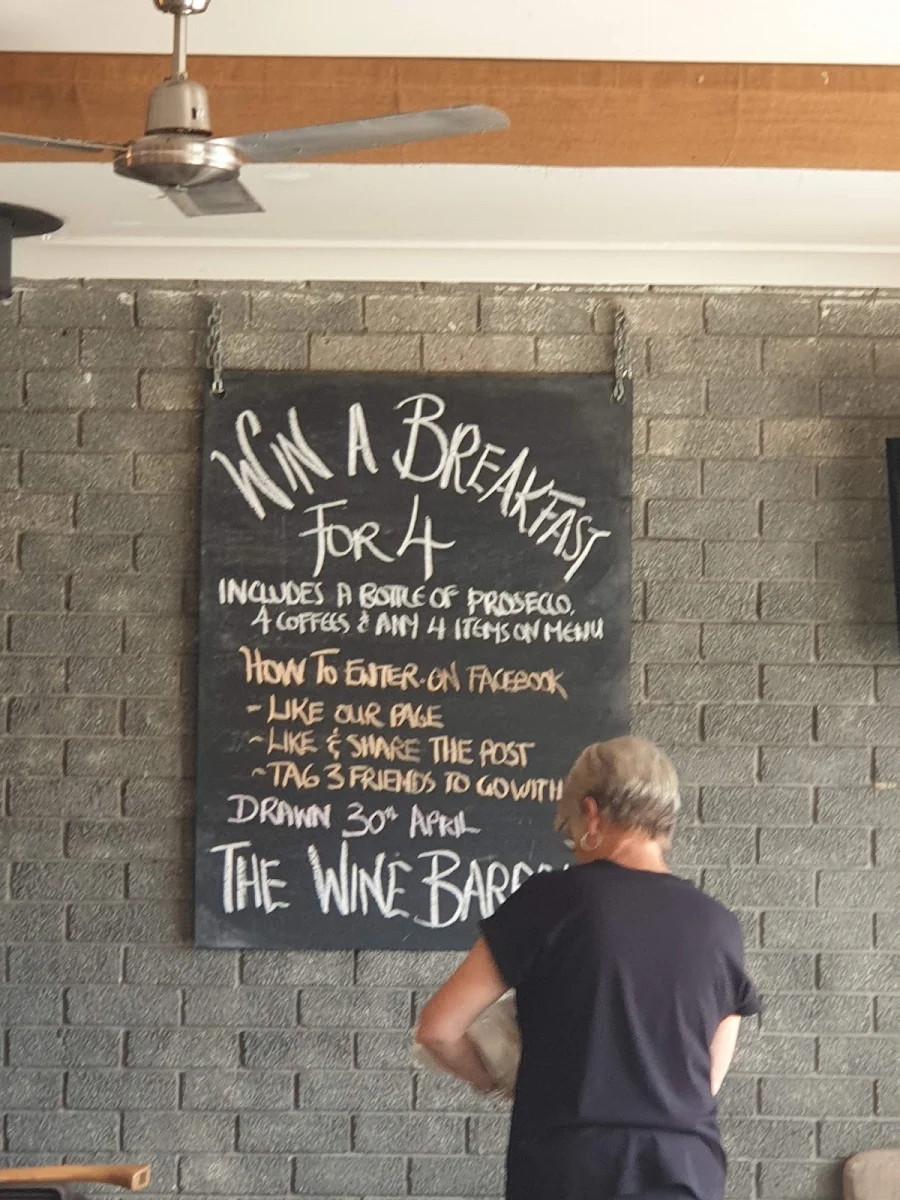 Menu, The Wine Barrel
