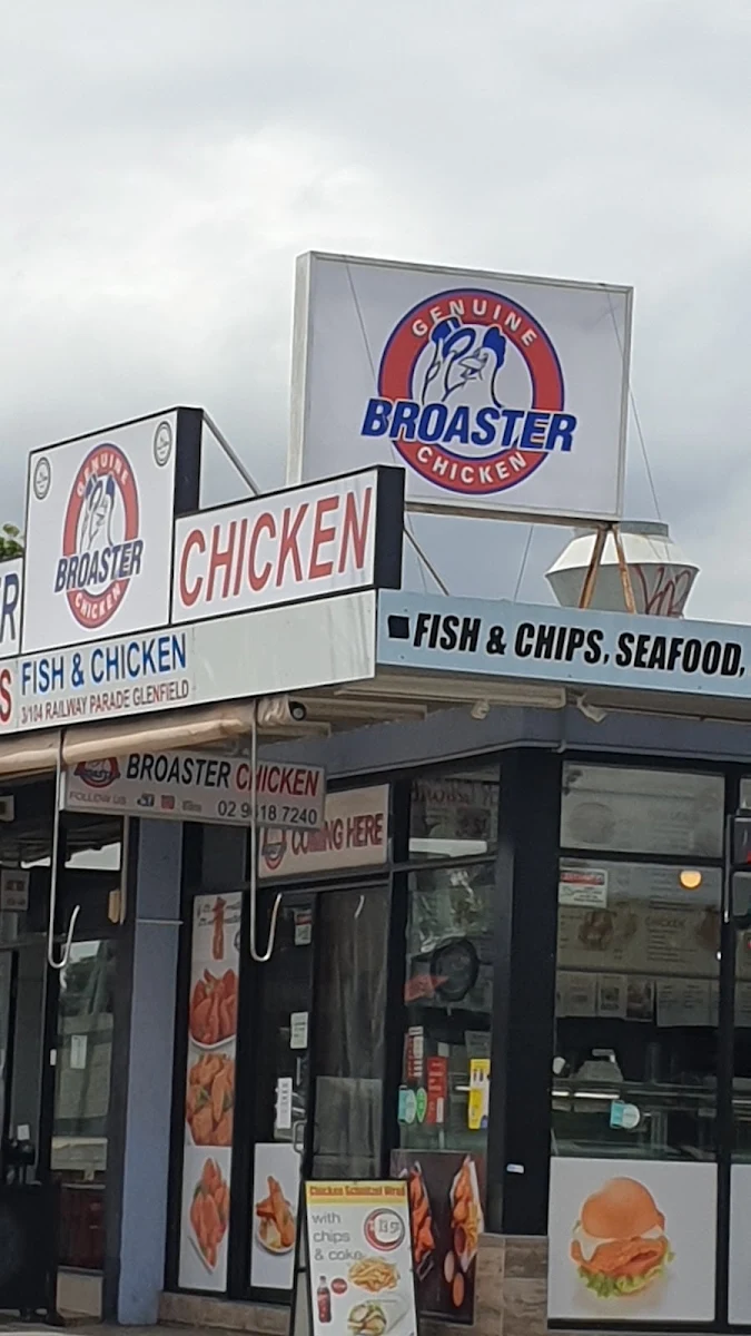 Menu, Broaster Chicken Glenfield