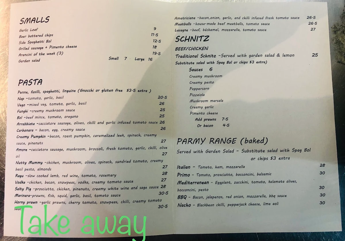 Menu, Olive And Oscars