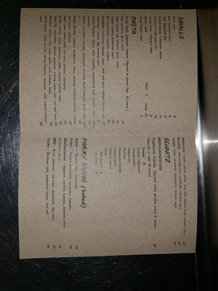 Menu, Olive And Oscars