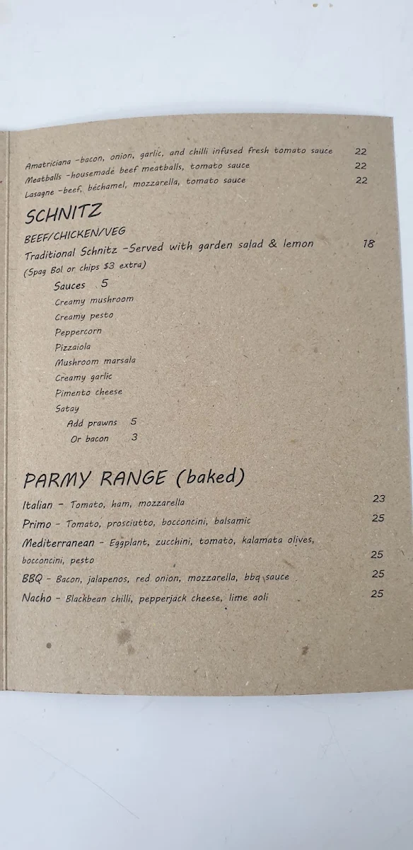 Menu, Olive And Oscars