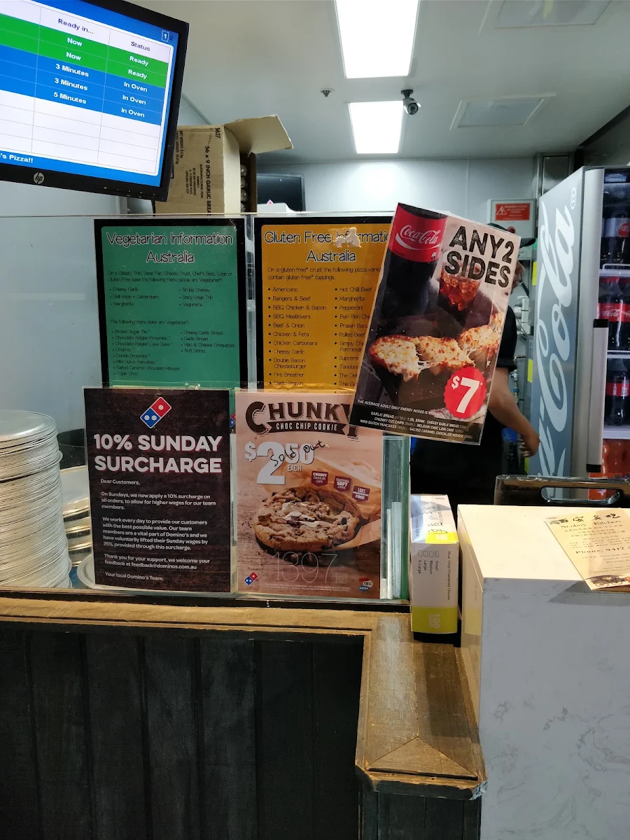 Menu, Domino's Pizza Chatswood