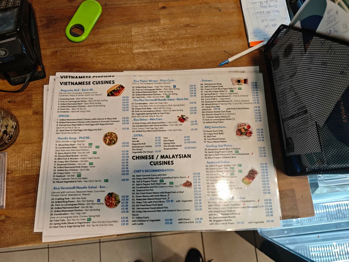 Menu, Quan Thanh