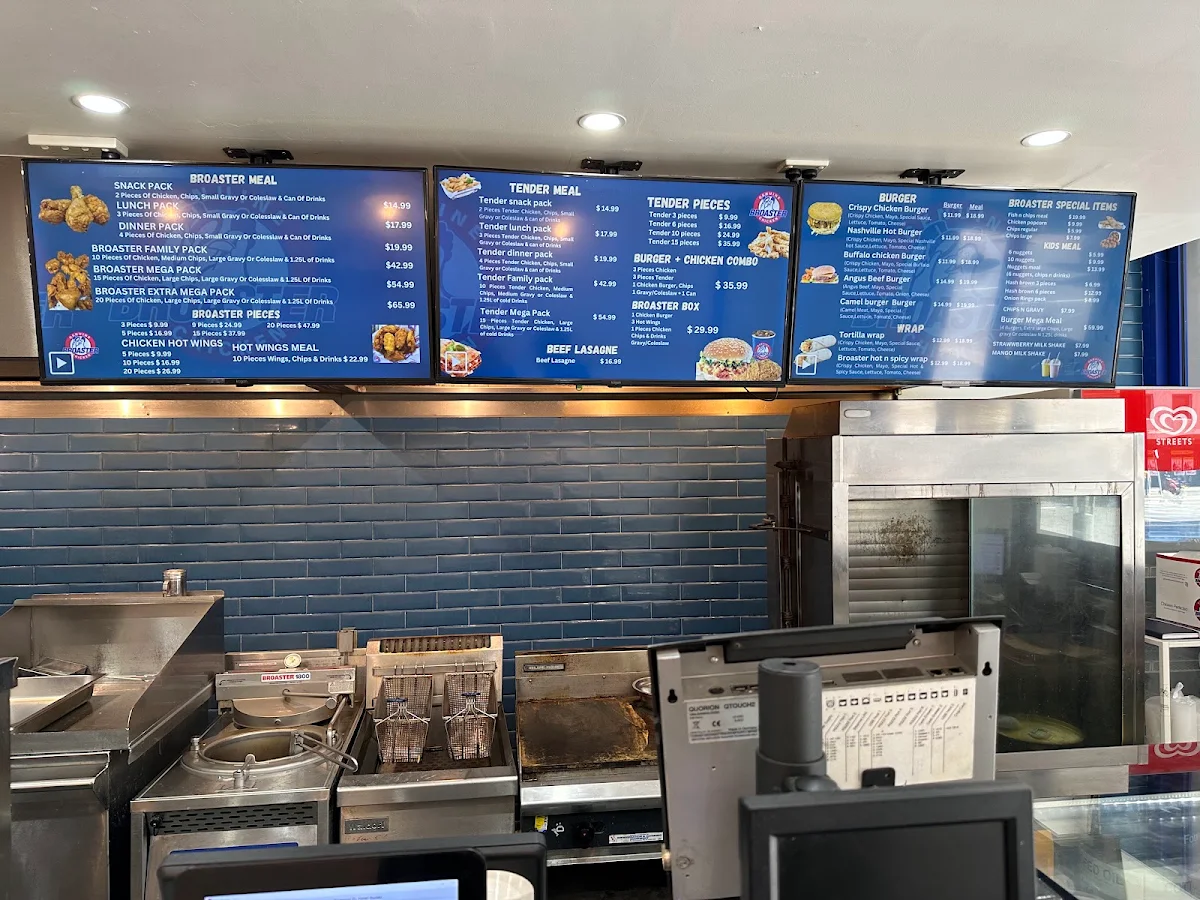 Menu, Broaster Chicken Brighton