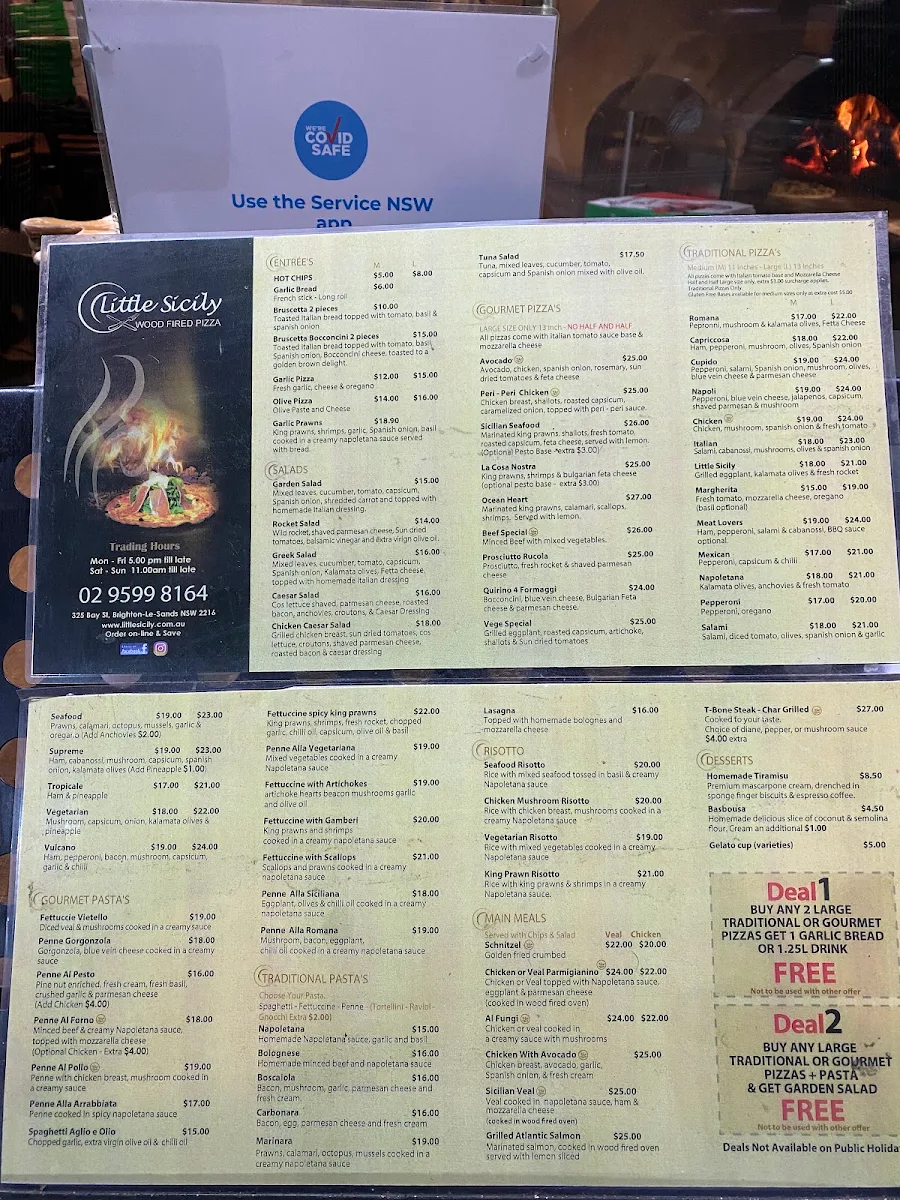 Menu, Broaster Chicken Brighton