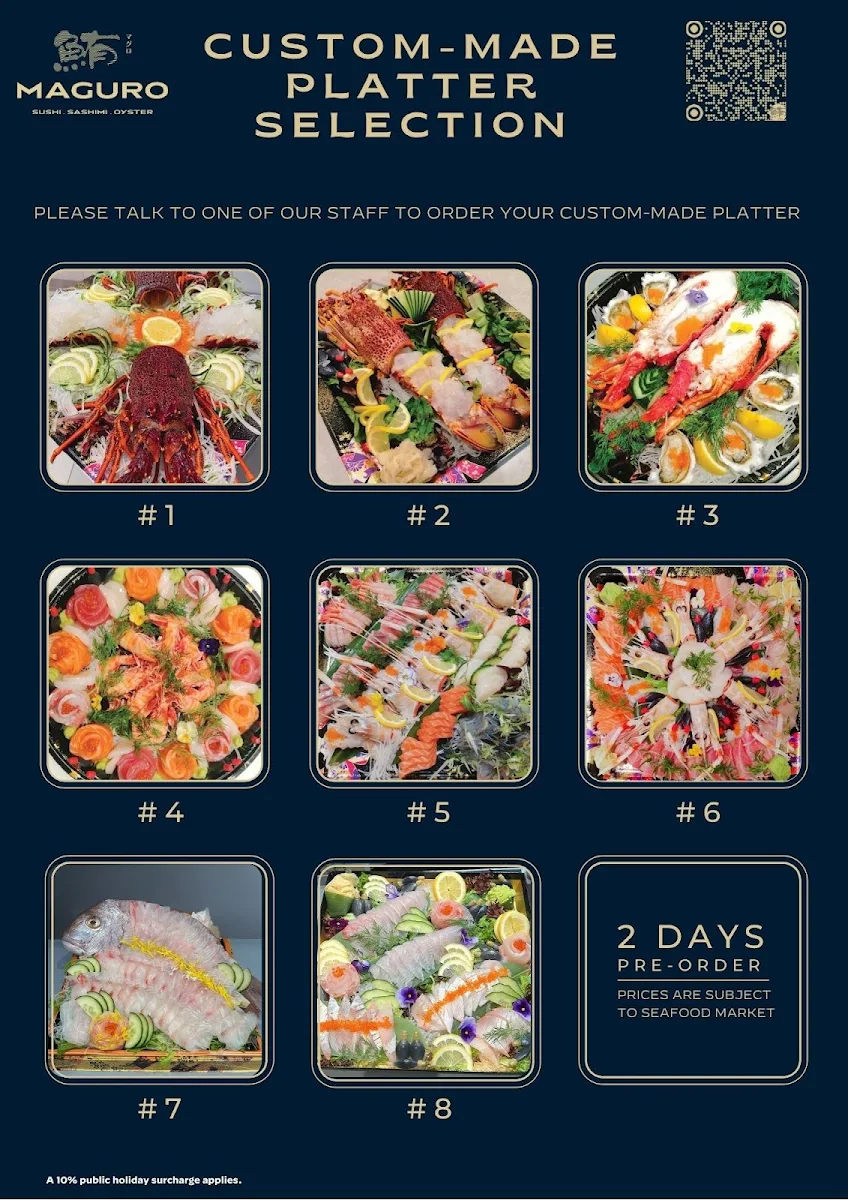 Menu, Maguro Bar - Box Hill