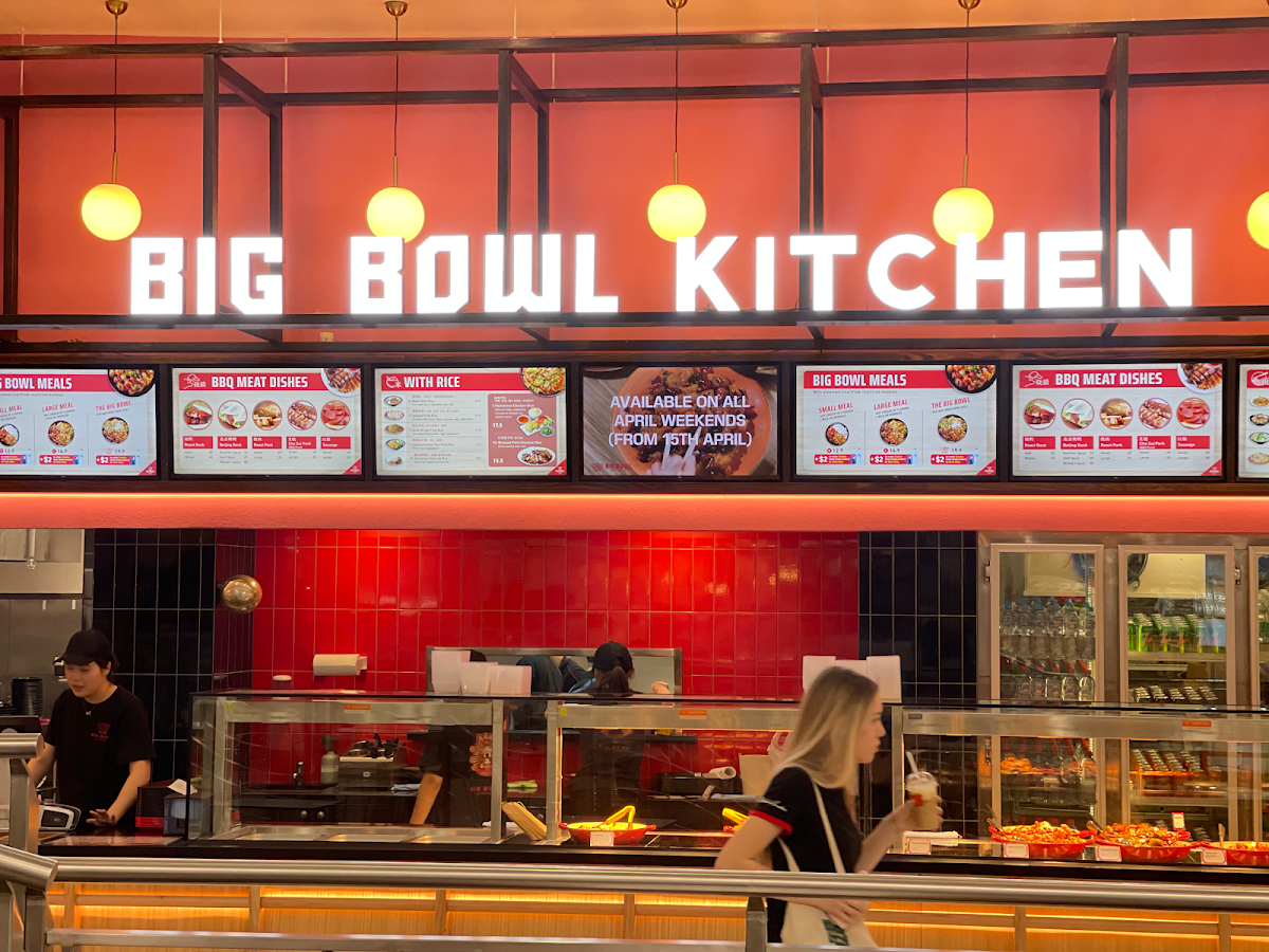 Menu, Big Bowl Kitchen Westfield Southland Shopping Centre