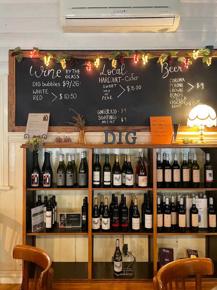 Menu, dig Cafe