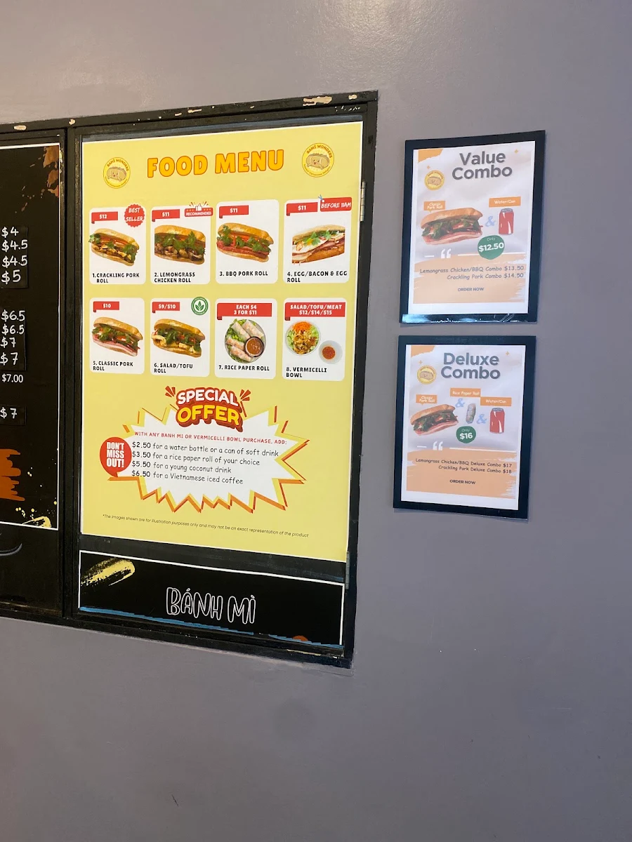Menu, Bami Wonders