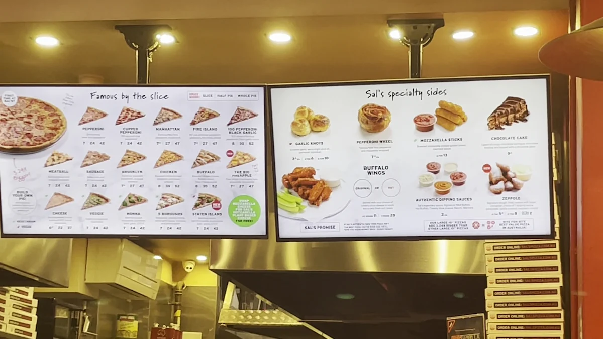 Menu, Sal's Authentic New York Pizza - Flinders Lane