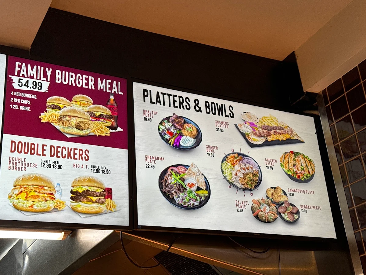 Menu, Al Tazah Charcoal Chicken - Regents Park