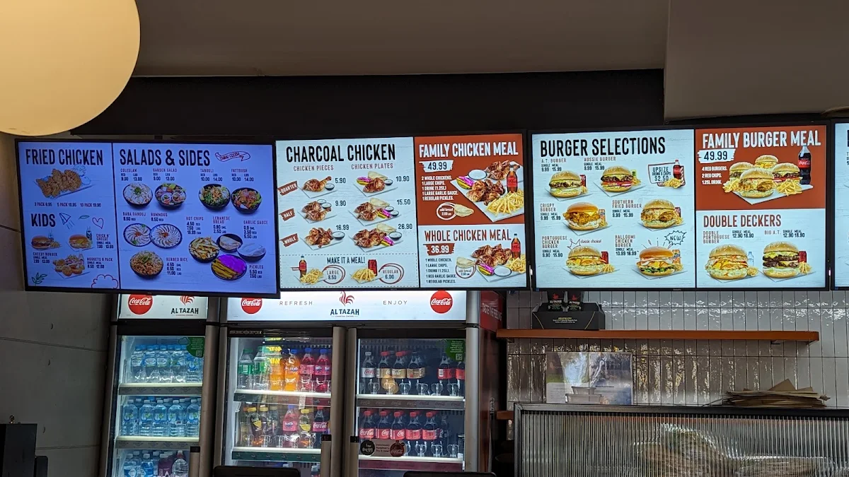 Menu, Al Tazah Charcoal Chicken - Regents Park