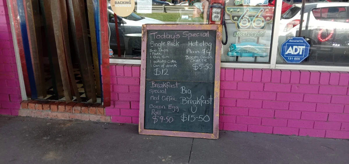 Menu, Pink Ladies Diner