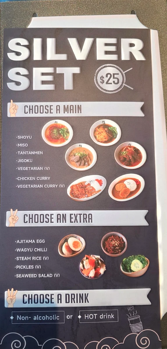 Menu, Kazumi ramen - Burnside village