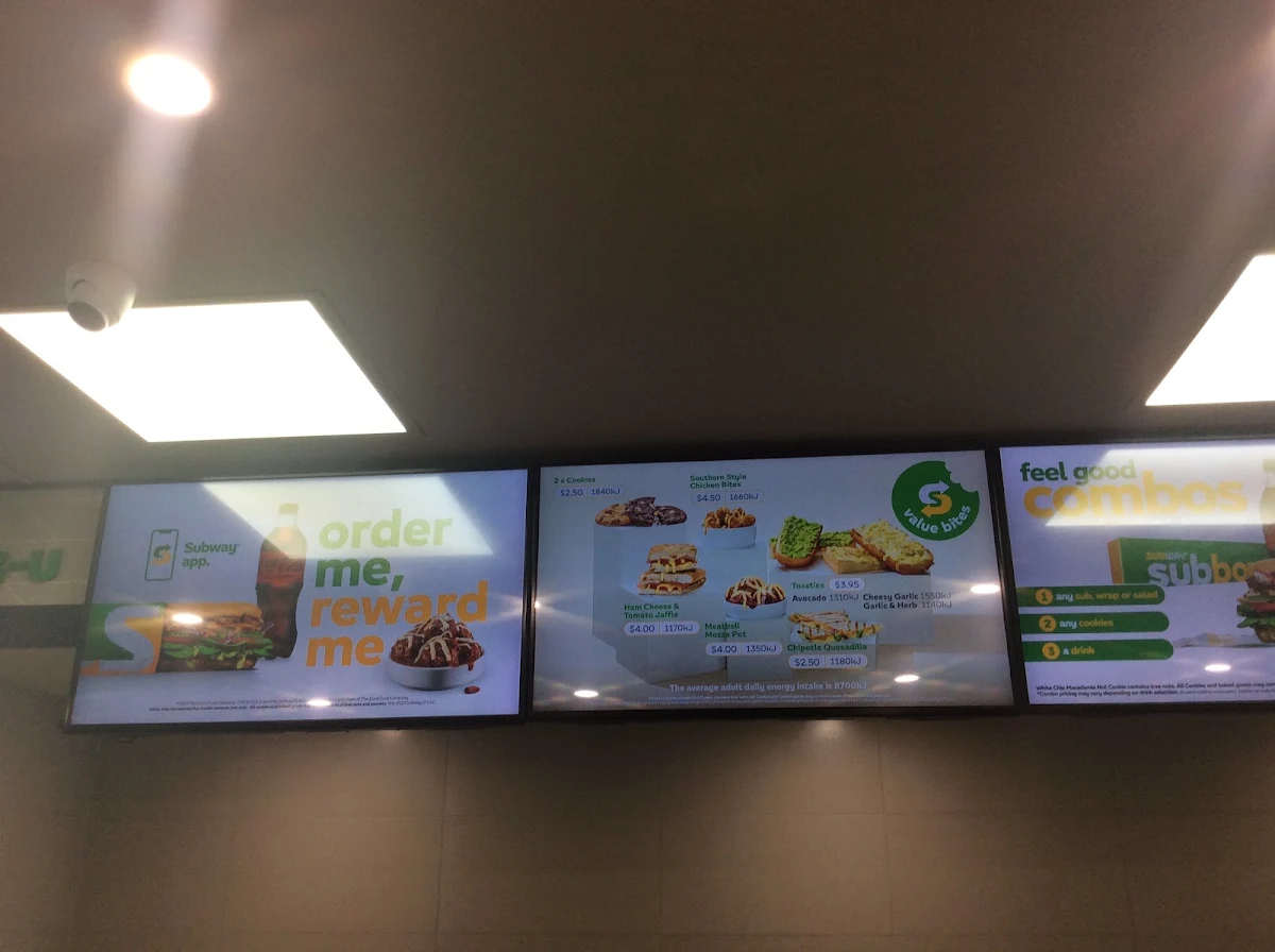 Menu, Subway Mooroolbark
