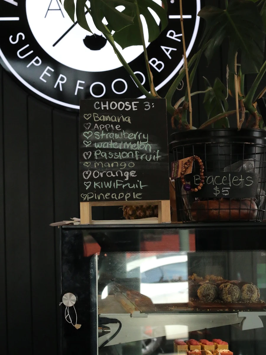 Menu, Acai Bros Port Melbourne