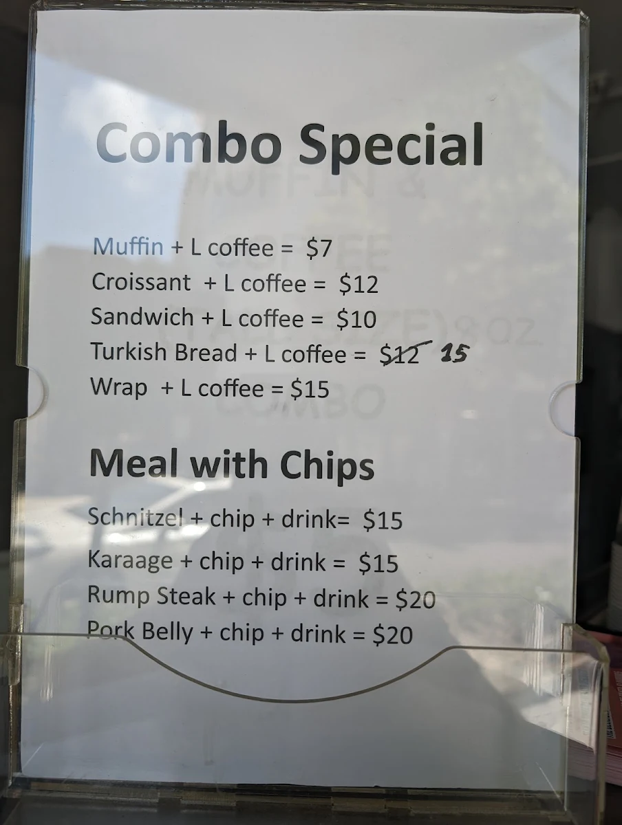 Menu, Sakura Bar Cafe