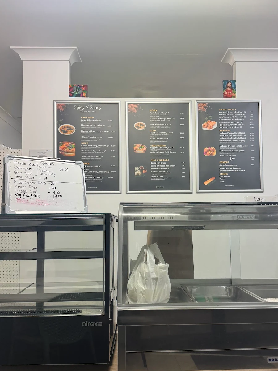 Menu, Spicy N Saucy