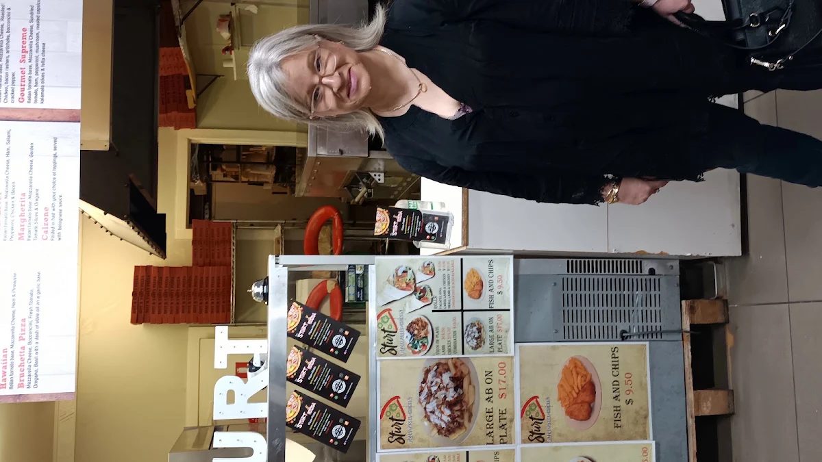 Menu, Sturt Pizza