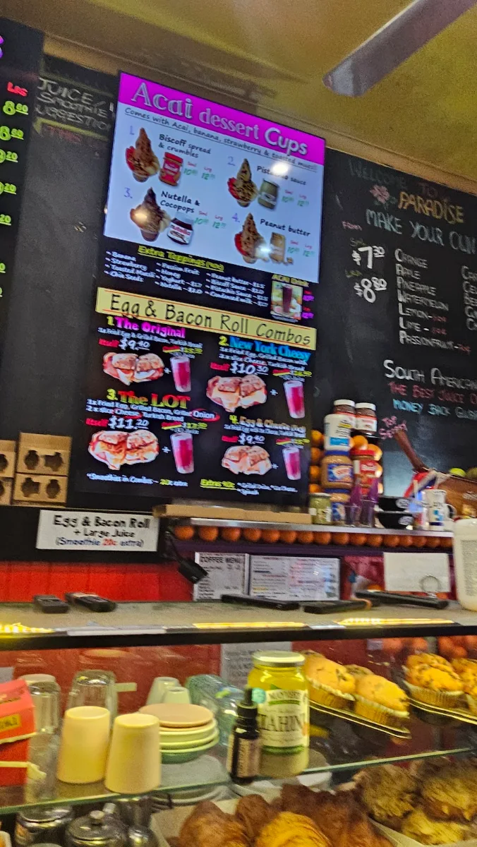 Menu, Tropicana Juice Food Bar Headquarter