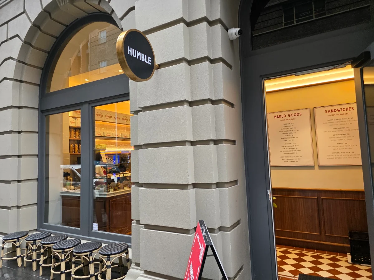 Menu, Humble Bakery - Kent Street