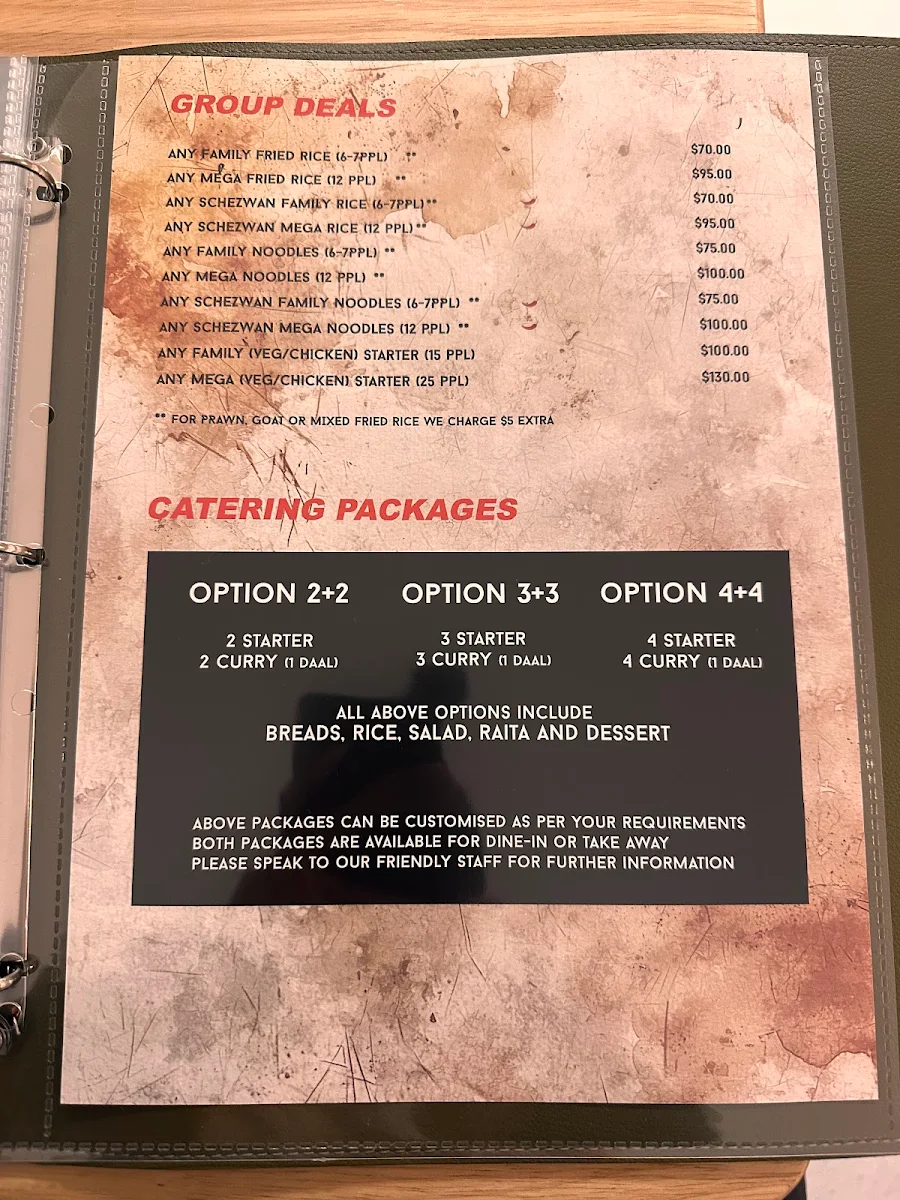 Menu, Kesari Indian Kitchen - Clayton