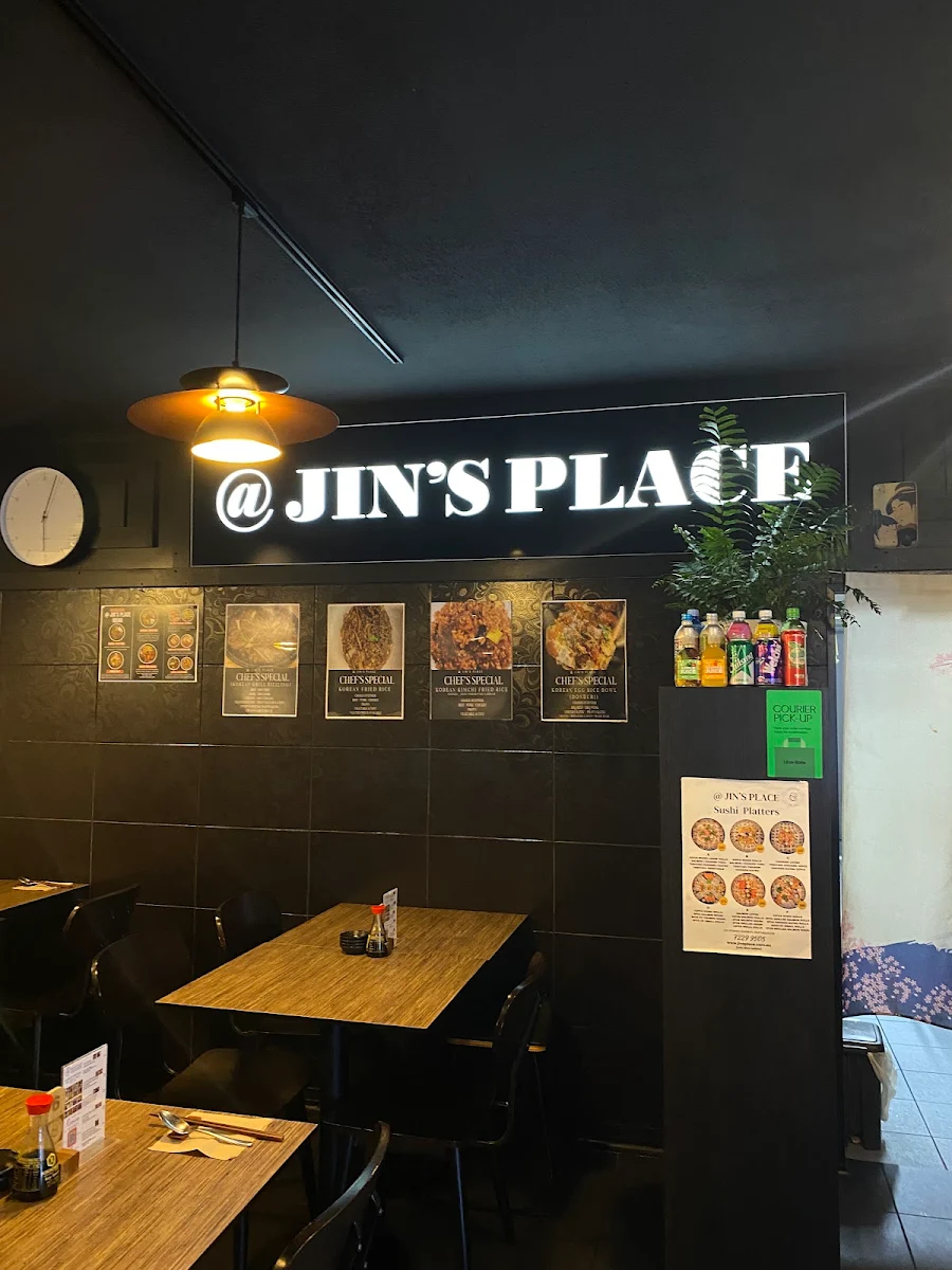 Menu, @ JIN'S PLACE