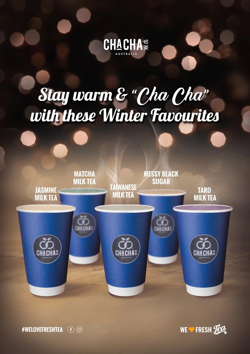 Menu, Cha Cha Teas - Keysborough