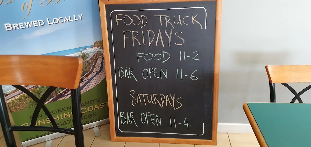 Menu, Sunshine Coast Brewery