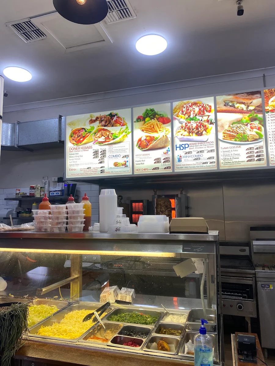 Menu, Moey’s Kebab & Pide