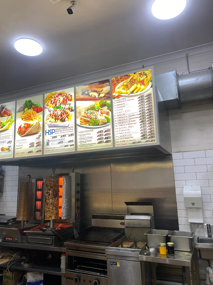 Menu, Moey’s Kebab & Pide