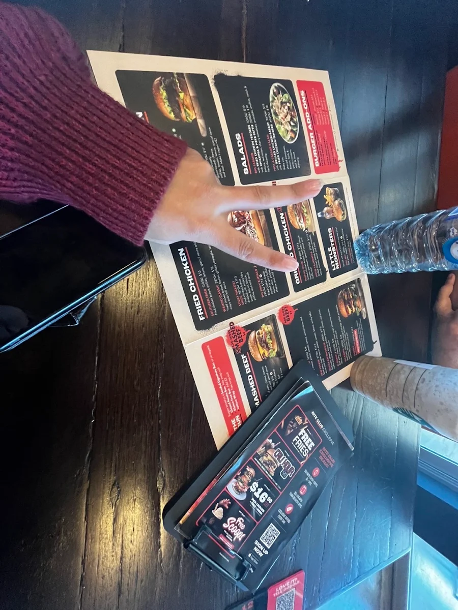 Menu, Burger Urge (Wilsonton)