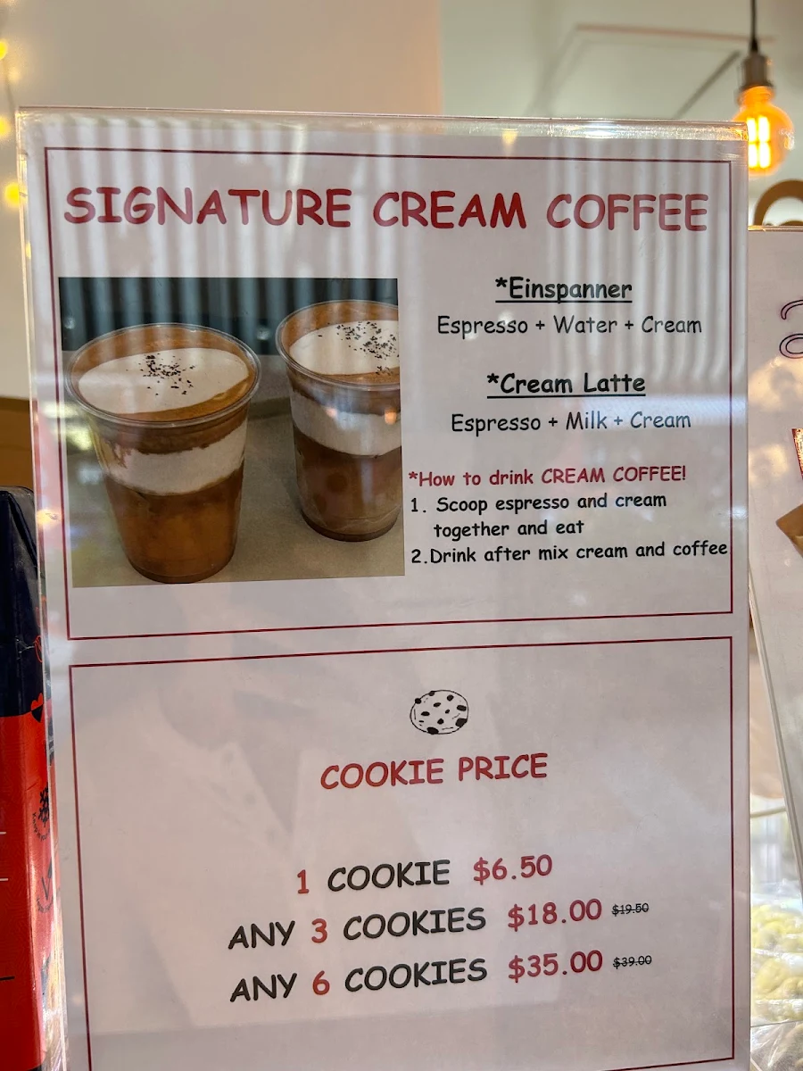 Menu, I am ARI Dessert Cafe